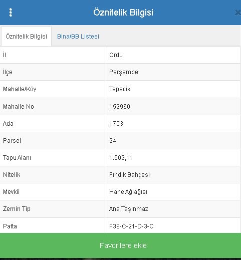 PERŞEMBE TEPECİK MAH FINDIK BAHÇESİ